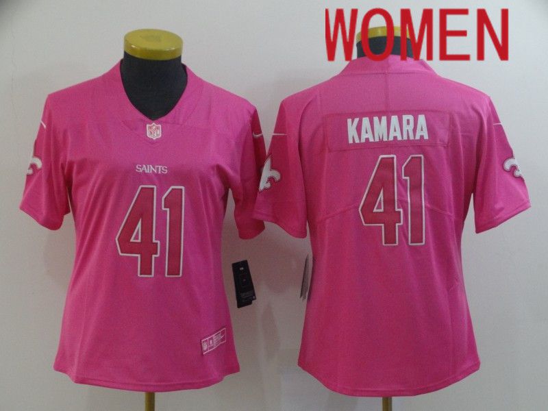 Women New Orleans Saints #41 Kamara Pink Nike Vapor Untouchable Limited NFL Jersey->women nfl jersey->Women Jersey